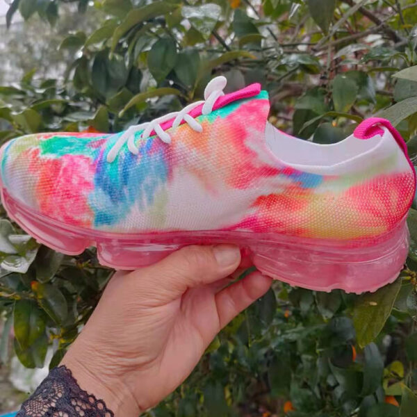 Lace-Up Round Toe Low-Cut Upper Cross Strap Flat With Sneakers - Image 3